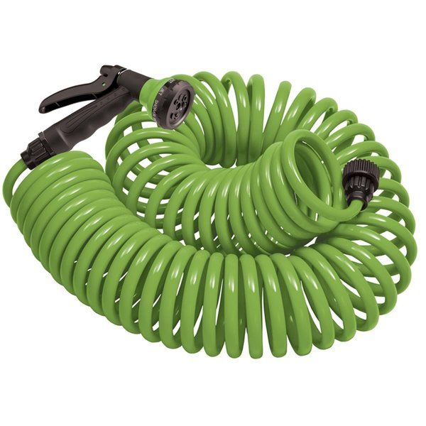 Piazza 0.375 in. x 25 ft. Green Garden Hose Combo PI2515087